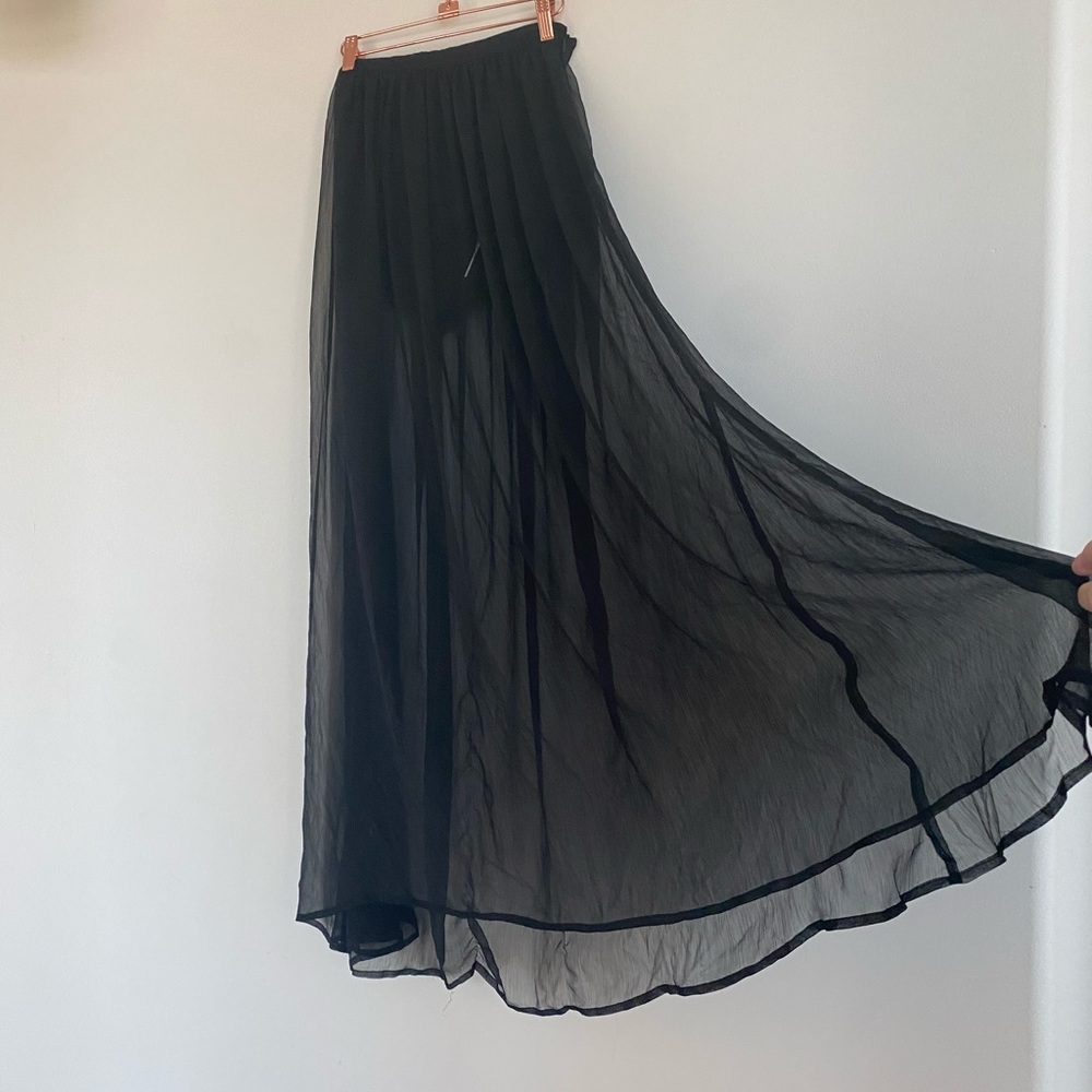 TJD Sheer maxi skirt never worn